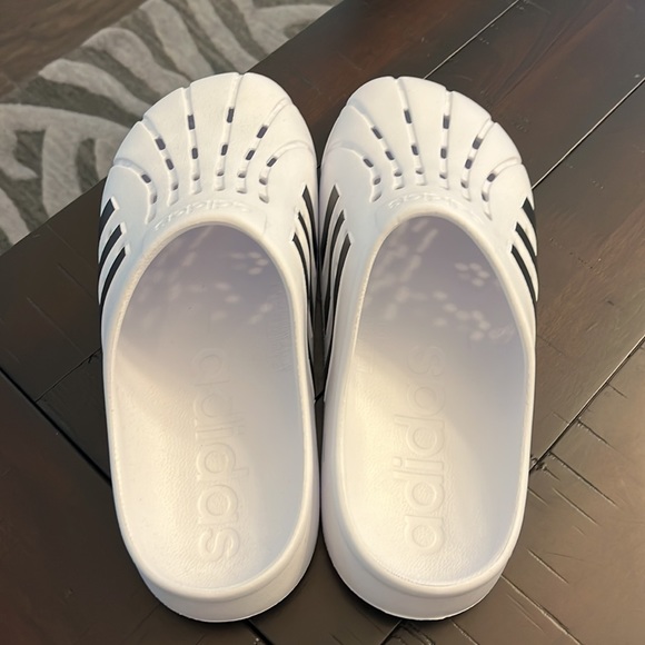 Adidas Adilette Clog Superstar sandals shoes new white black FY8970 Women’s 10 - Picture 8 of 12